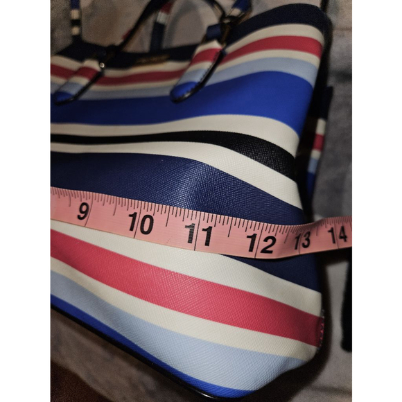 Kate Spade New York Evangelie Laurel Way Striped Satchel Crossbody Handbag Purse - Picture 13 of 15